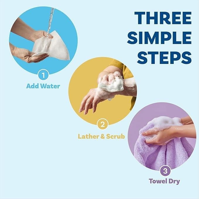 ⏰VIP Shipping Today Only⏰Disposable Rinse-Free Bathing Wipes – 25 Pack🧼
