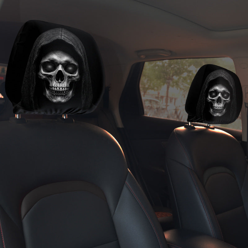 😆 Funny Cartoon Car Headrest Covers – 2PCS Universal Fit 🚗