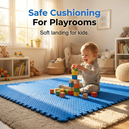 🧩💪 Non-Slip EVA Foam Puzzle Play Mat Set – High-Density, Shock-Absorbing & Waterproof – Gym, Yoga or Kids' Play Area 🏋️