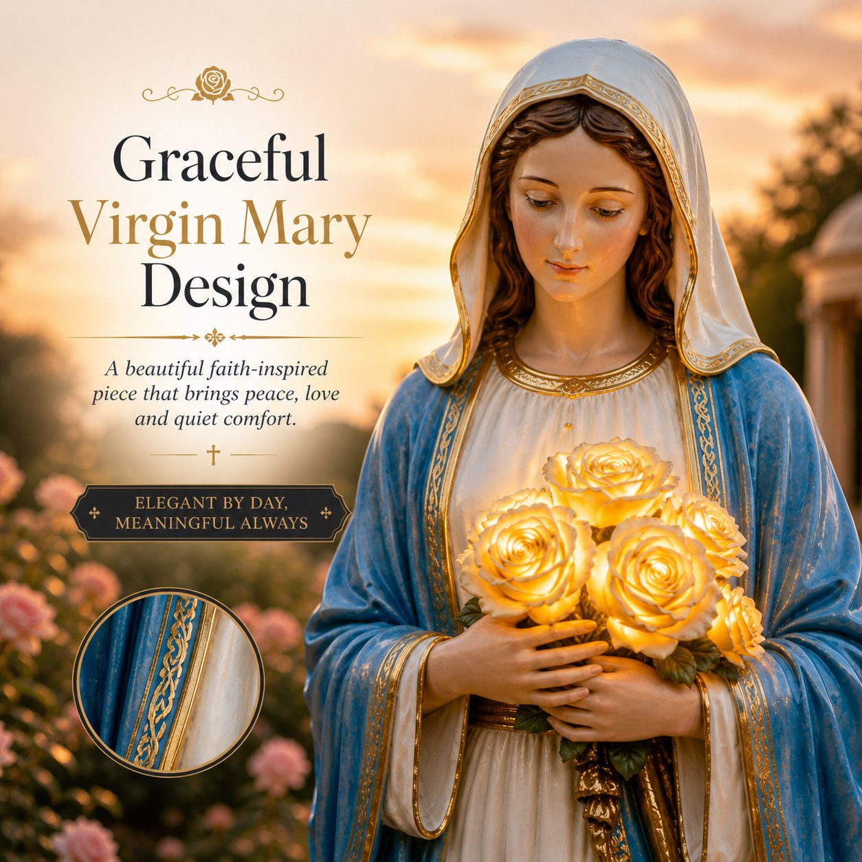 💗Virgin Mary Garden Light