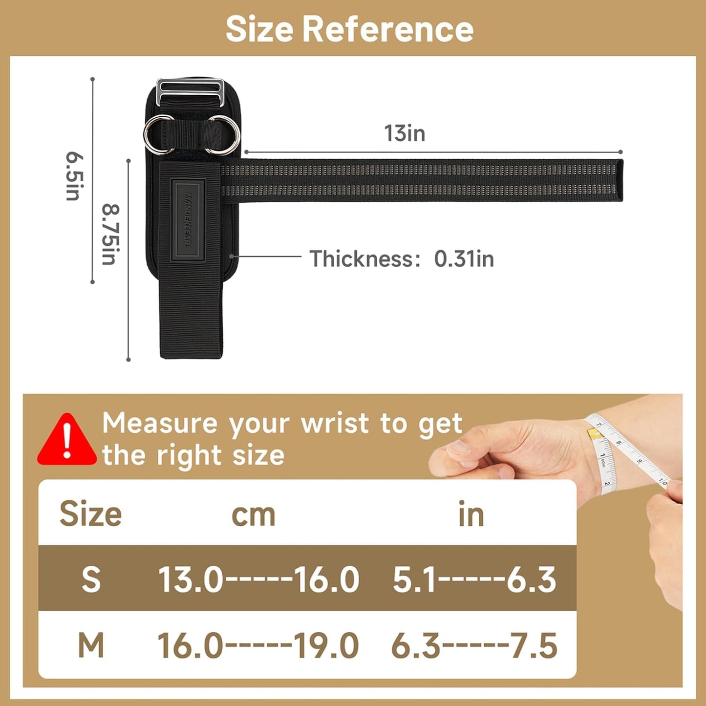 💪 2-in-1 Weight Lifting Wrist Straps with Dual D-Rings for Gym & Cable Training