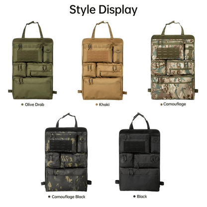 Tactical Multi-Functional Modular Car Seat Hanging Organizer Bag
