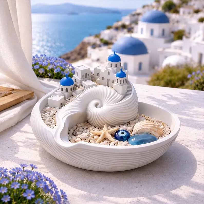 🌊Santorini Catchall Bowl