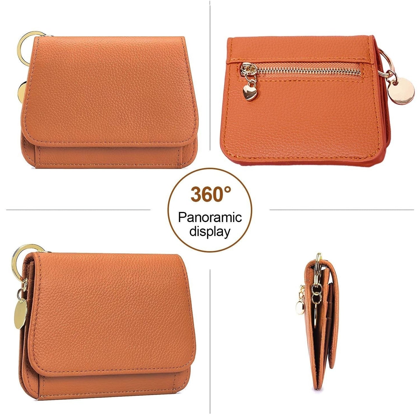 💖Hot 49% OFF🌹RFID Short Wallets for Women – Fashionable Card Holder with Key Ring & Coin Purse