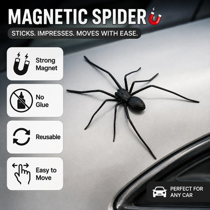 Funny Magnetic Spider Car Decor, Removable Magnet for Cars & Trucks ✅