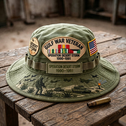 🇺🇸 Last Day Promo: 69% OFF 🎖️ - Gulf War Veteran Desert Storm Tribute Boonie Hat