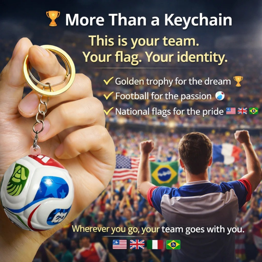 🔥Last Day 50% OFF⚽🏆 2026 Soccer Ball Keychain-