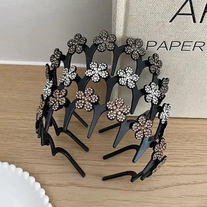 🔥Limited Time 50% Off🎨4 Pack Unisex Wavy Crystal Headband Set