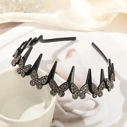 🔥Limited Time 50% Off🎨4 Pack Unisex Wavy Crystal Headband Set
