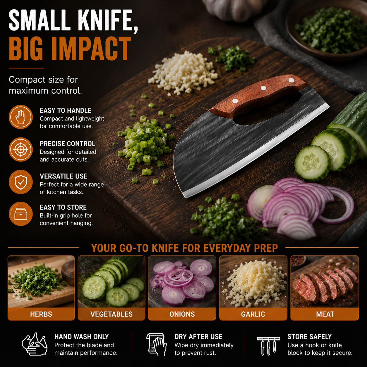 🔥 Buy 1 Get 1 Free  🎁 | Hand-Forged Kitchen Slicing Cleaver 🍖