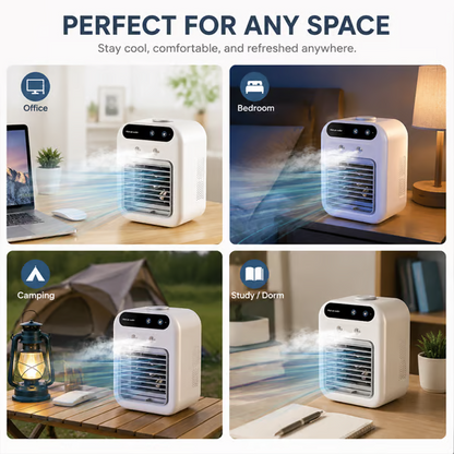 ❄️ Portable Mini Air Conditioner with Humidifier — 20°C Cooling 🔥