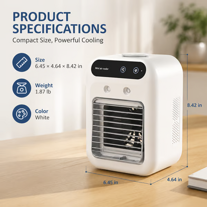 ❄️ Portable Mini Air Conditioner with Humidifier — 20°C Cooling 🔥