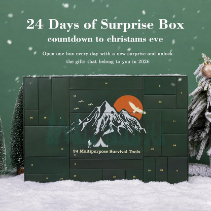 24-Day Survival Advent Calendar-Emergency Gear Countdown Gift Set