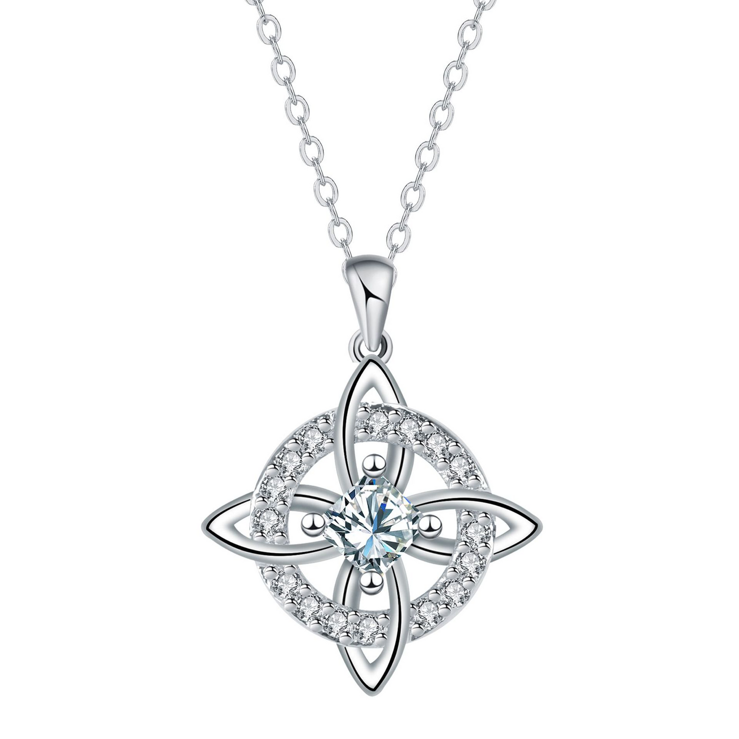 Mystical Birthstone Witches Knot Necklace – Natural Crystal 🔮💞Protect Your Loved Ones