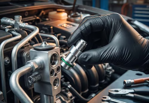 Car AC High Pressure Leak Test Plugs, Automotive Air Conditioning System Pressure Test Sealing Fittings for HVAC Technician Repair