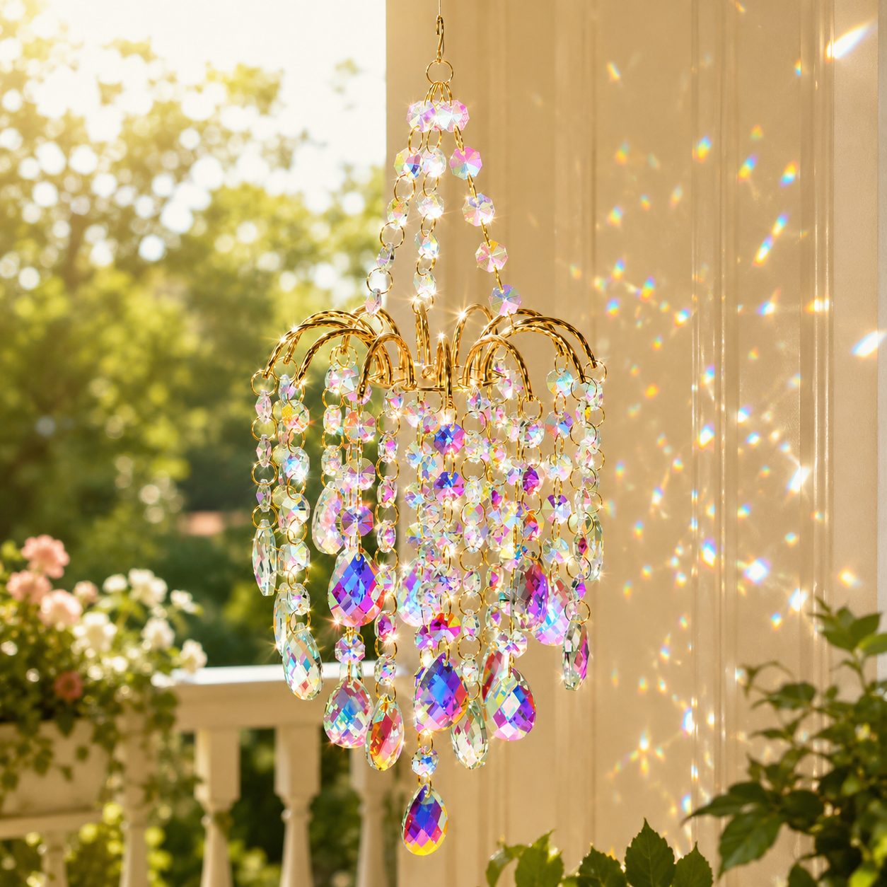 ✨ Rainbow Crystal Sun Catcher – Create Beautiful Light Reflections Anywhere