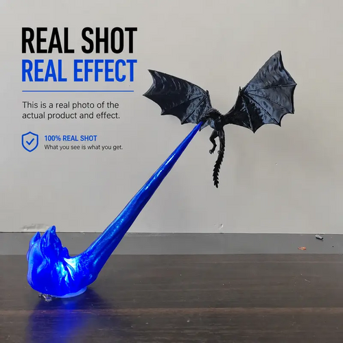 🐉 Fire-Breathing Dragon Bookshelf Lamp – Fantasy LED Shelf Decor