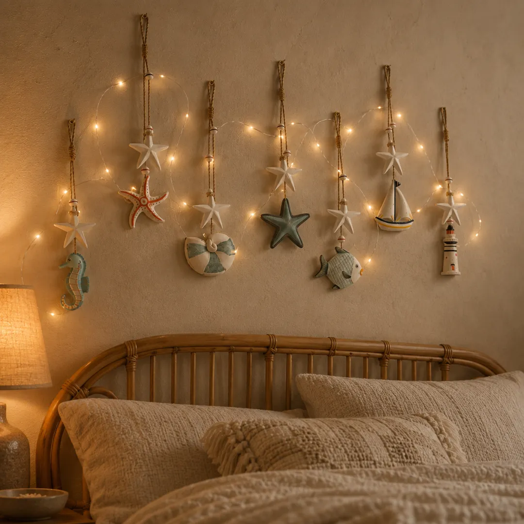 Seaside Glow Wall Hangings — Set of 7