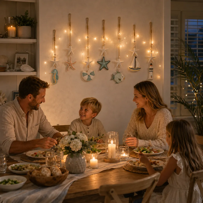 Seaside Glow Wall Hangings — Set of 7