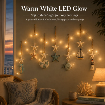 Seaside Glow Wall Hangings — Set of 7