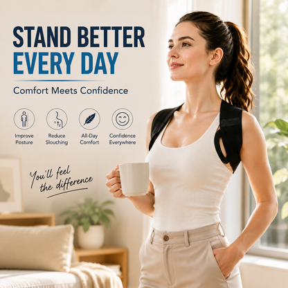 Posture Corrector for Men & Women – Lightweight Back & Shoulder Support Brace