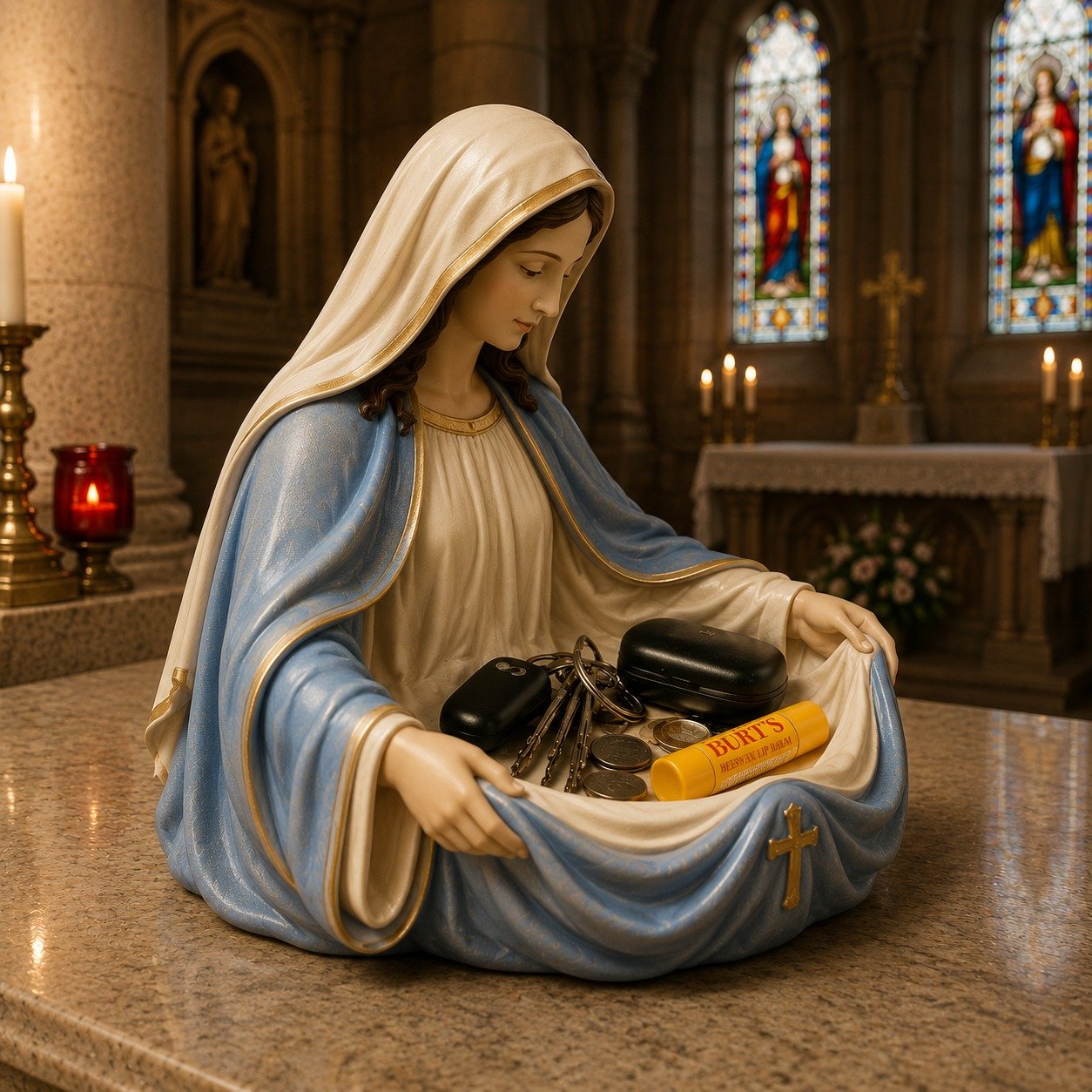 🕊️✨ Bring Peace & Elegance into Your Home. Virgin Mary Catch-All Bowl — 49% OFF Today