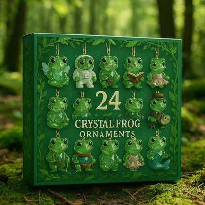 🐸 Frog Advent Calendar 2026 – 24 Days Crystal Forest Frog Ornaments