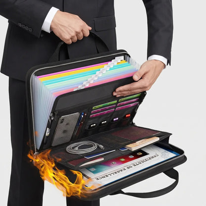 🔥 Fireproof File Folder with Handle