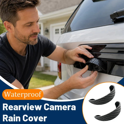 🌧️ Car Backup Camera Rain Shield – 4PCS Soft PVC Camera Visor 🚗