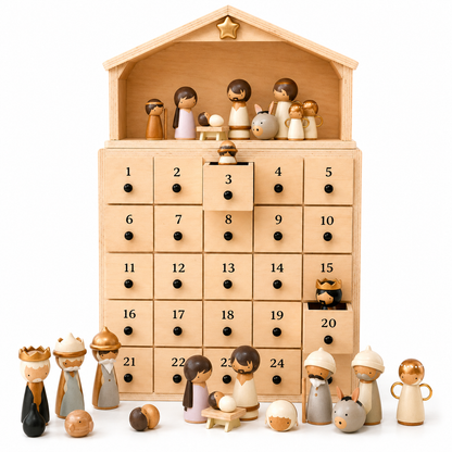 Nativity Advent Calendar 2026 – 24-Day Christmas Countdown with Nativity Figures