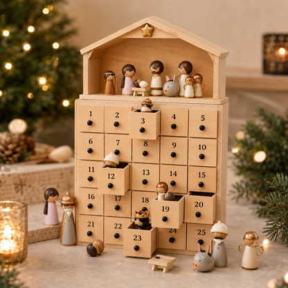 Nativity Advent Calendar 2026 – 24-Day Christmas Countdown with Nativity Figures