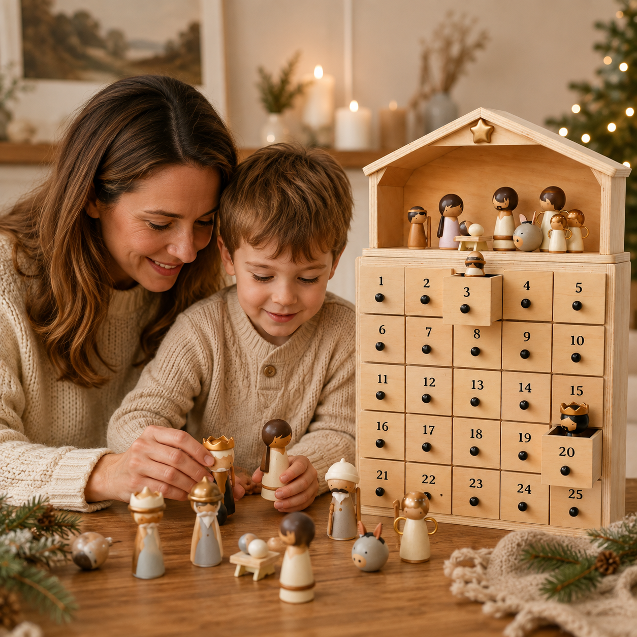 Nativity Advent Calendar 2026 – 24-Day Christmas Countdown with Nativity Figures