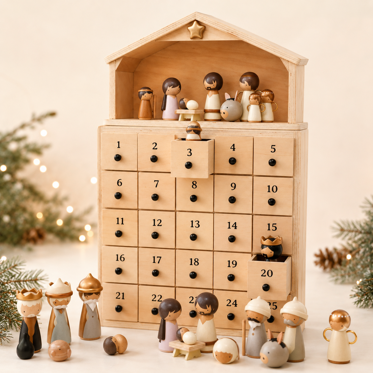 Nativity Advent Calendar 2026 – 24-Day Christmas Countdown with Nativity Figures