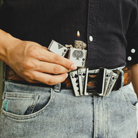 Royal Flush Lighter Belt Buckle