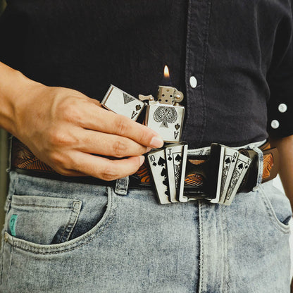 Western-style belt buckle multi-functional accessory