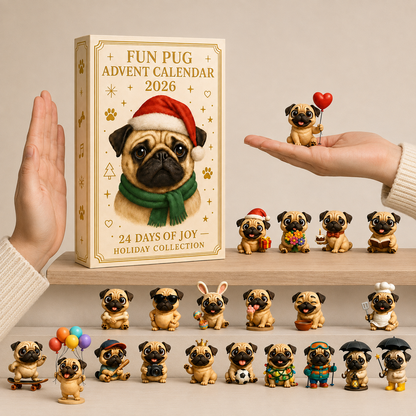 2026 Fun Pug Advent Calendar🎄🐶