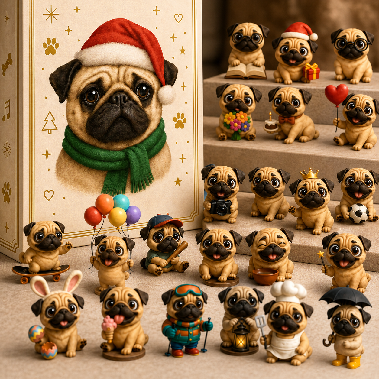 2026 Fun Pug Advent Calendar🎄🐶