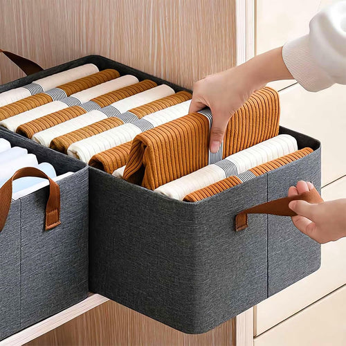 Multi-functional Folding Wardrobe, Closet Clothes Organizer Storage Box Steel Frame with Handle