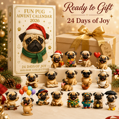 2026 Fun Pug Advent Calendar🎄🐶
