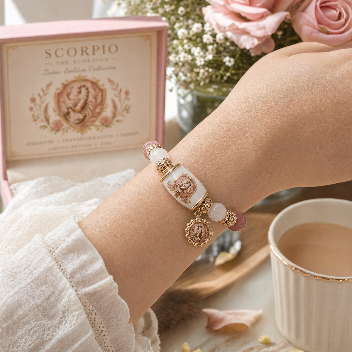 🔥🔥Limited Edition💫 12 Zodiac Bracelet – Natural Chalcedony, Your Sign, Your Energy