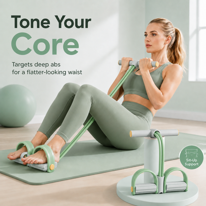 Multi-Tube Pedal Resistance Band for Home Workout ✨💪