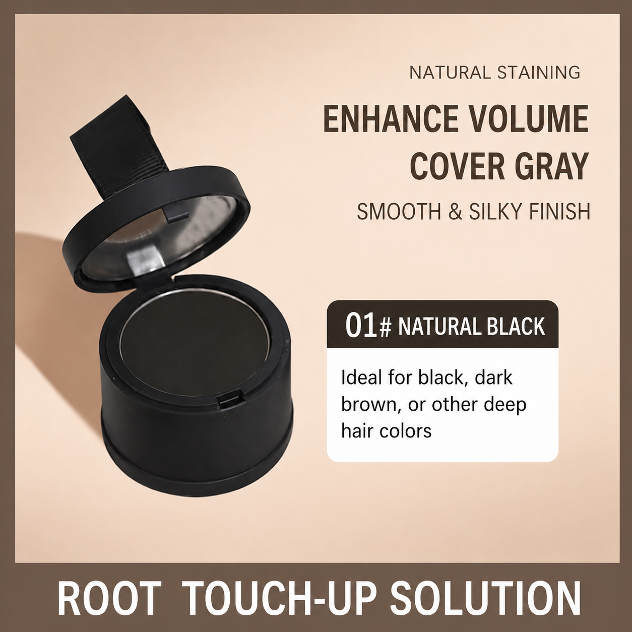 Hairline Powder Root Touch-Up Quick Cover Thin Hair, Hair Color Shadow Instantly Conceals Loss
