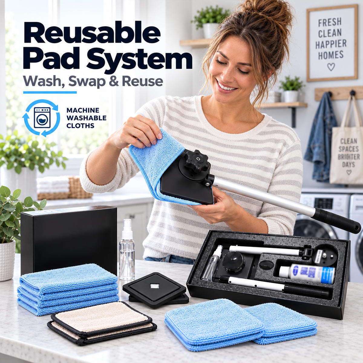 Dual Magnetic Car Windshield Cleaner | Streak-Free Auto Glass Cleaning Kit