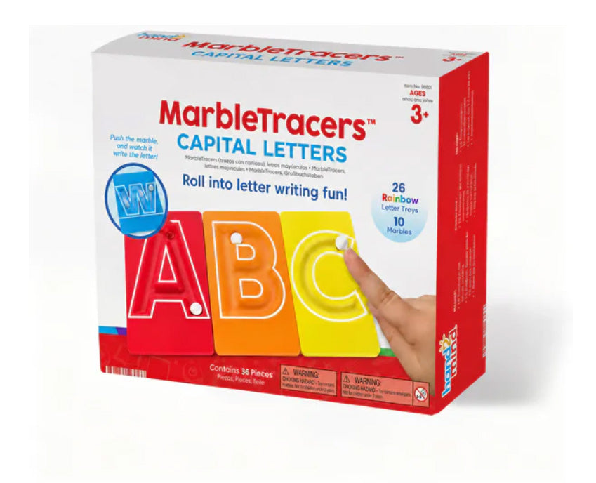 🔥LAST DAY 50% OFF - 🔤Marble Tracers - Lowercase Letters🌀Roll Into Letter-Writing Fun!