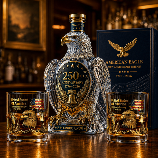 🏆 6K+ Sold! 🦅 Limited Edition Hawk Whiskey Bottle  250th Anniversary Collection