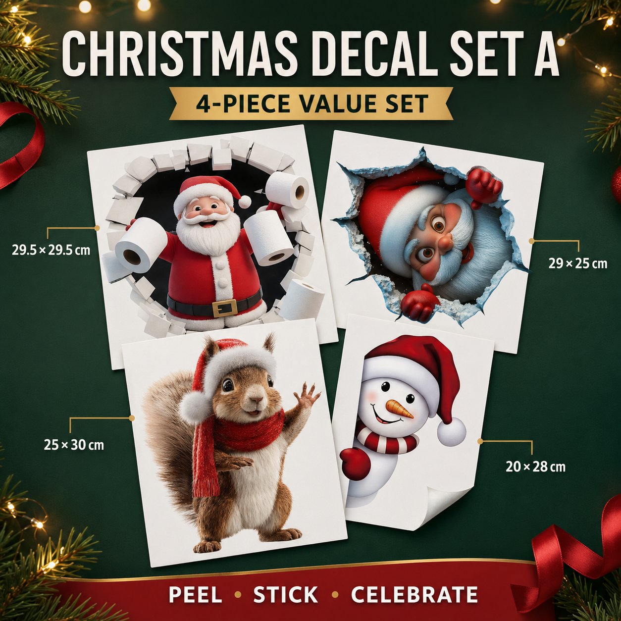 😍Santa Claus Wall Sticker