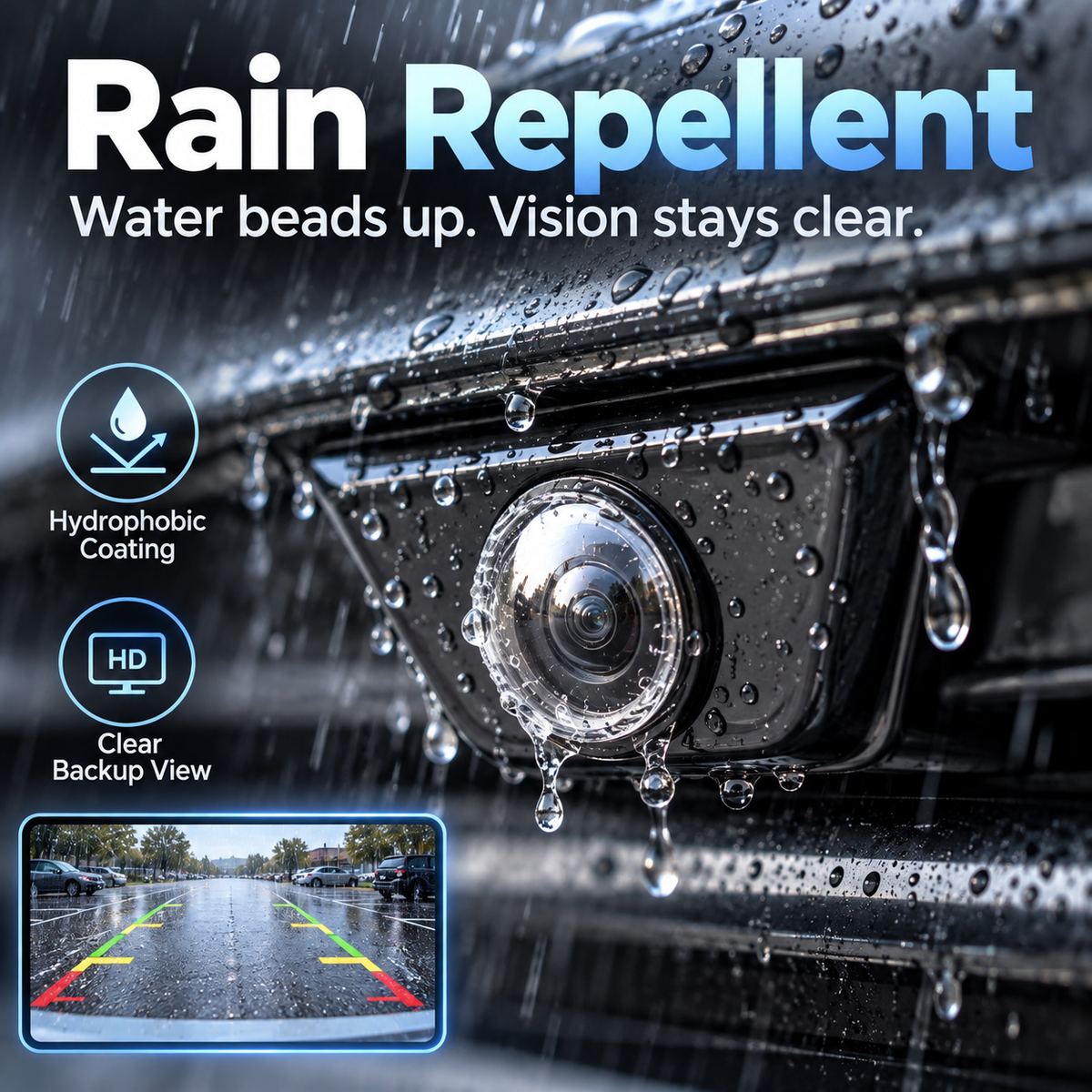 🚘Anti-Rain & Scratch Car Camera Film (4-Pack) 💧