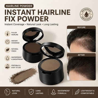 Hairline Powder Root Touch-Up Quick Cover Thin Hair, Hair Color Shadow Instantly Conceals Loss
