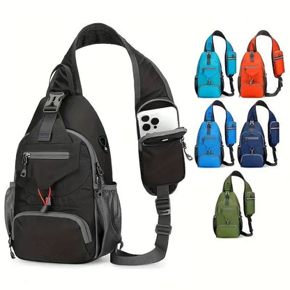 Packable Small Crossbody Sling Backpack with Side Pouch