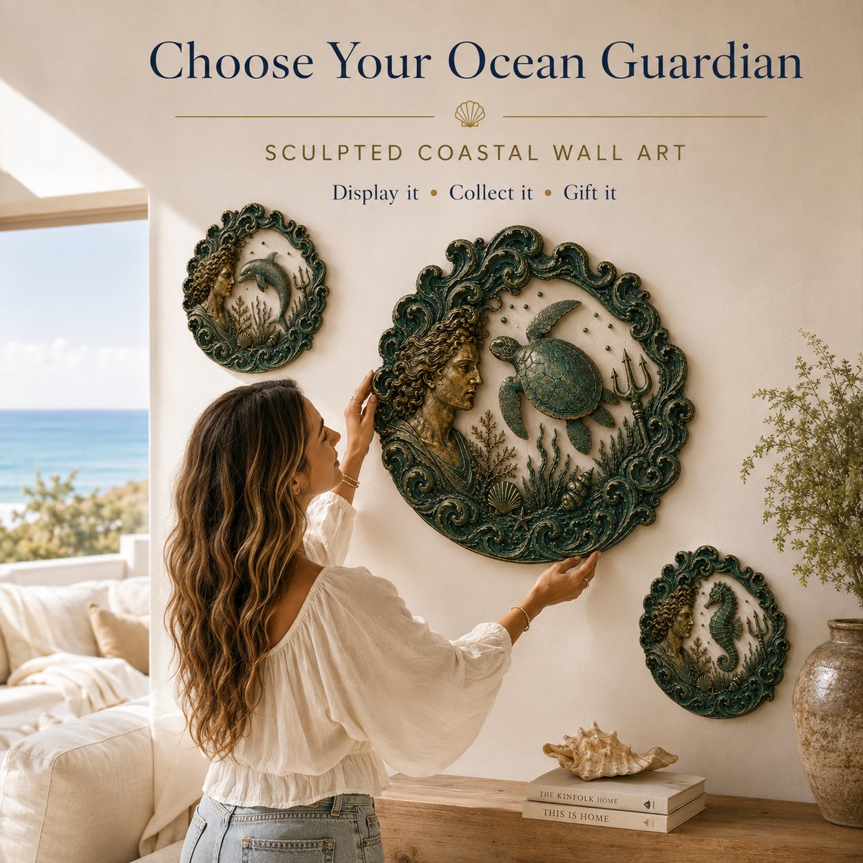 🌊 🔱Vintage Ocean Theme Wall Decor Collection  📦Buy 2 Free Shipping